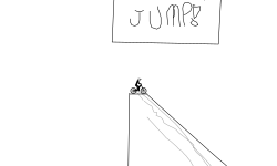epic ski jump!