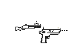 pixelated guns
