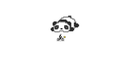 PANDA Pixel art