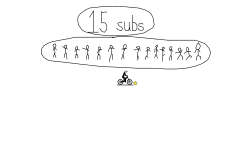 15 subs