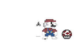 Pixel Mario and Toad