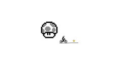 Mario mushroom pixel art