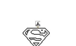 Superman symbol, (zoom out)