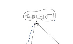 Mount bike!