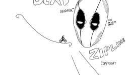 Deadpool Black and White