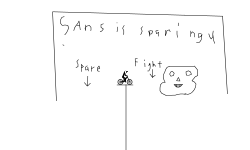 sans is sparing you