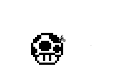 Pixel Art mario mushroom