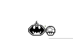 Pixel Art : Batman, Mushroom