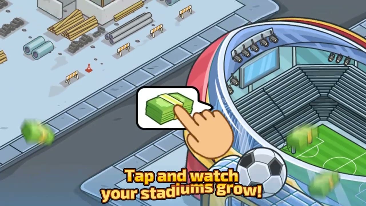 Idle Sports Stadium Tycoon trailer still frame