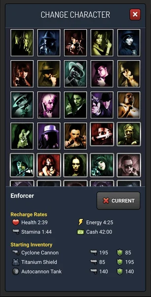 Build your character screen