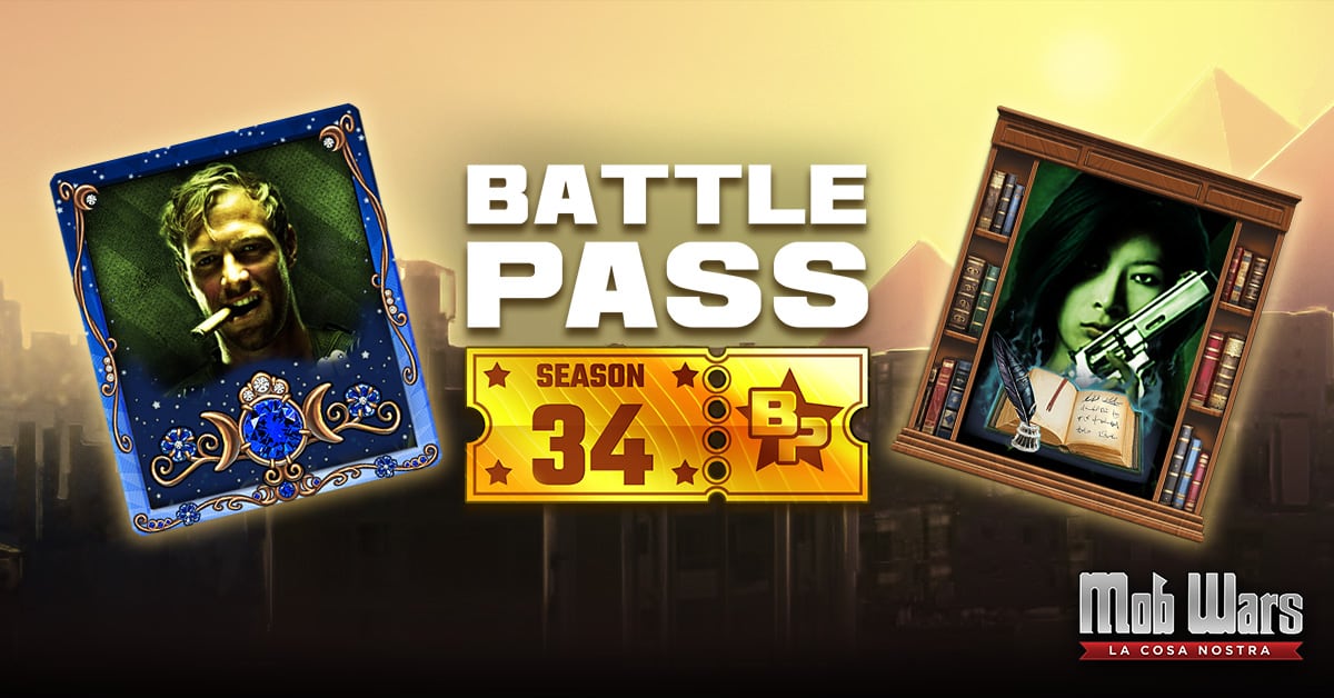Mob Wars LCN battle pass season 34 banner