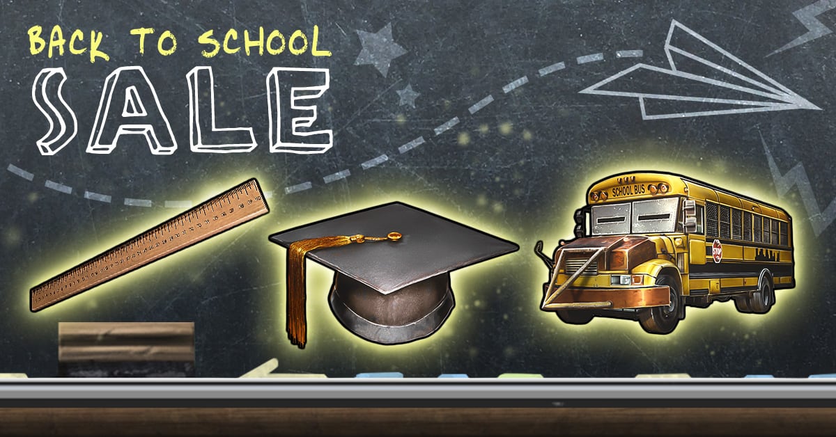 Mob Wars LCN Back to school Sale Banner