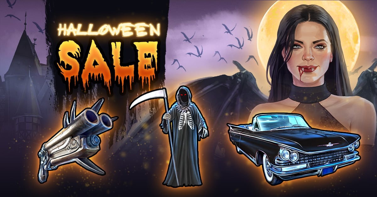 Mob Wars LCN Halloween Sale Banner