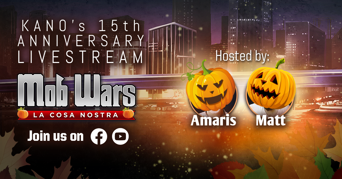 Kano Halloween 15th Anniversary Livestream Banner