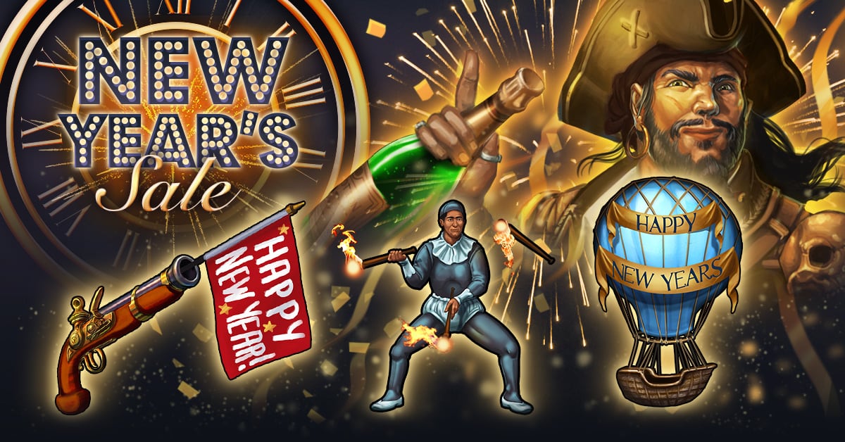 Pirate Clan New Years Sale Banner