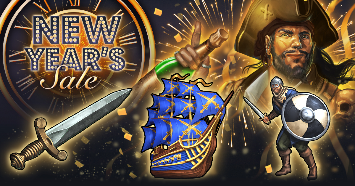 Pirate Clan New Years Sale Banner