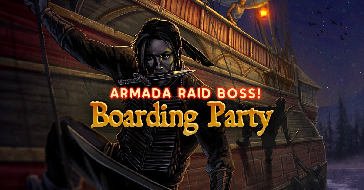Pirate Clan Raid Boss Banner Boarding Party