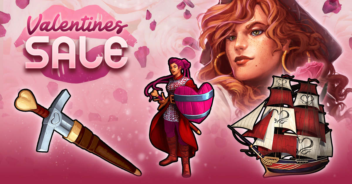 Pirate Clan Valentine's Day Sale Banner