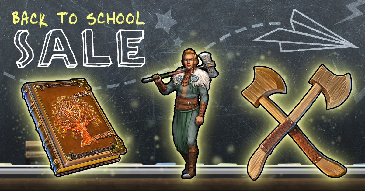 Viking Clan Back to School Sale Banner