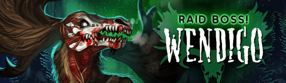 Viking Clan Raid Boss Banner Wendigo