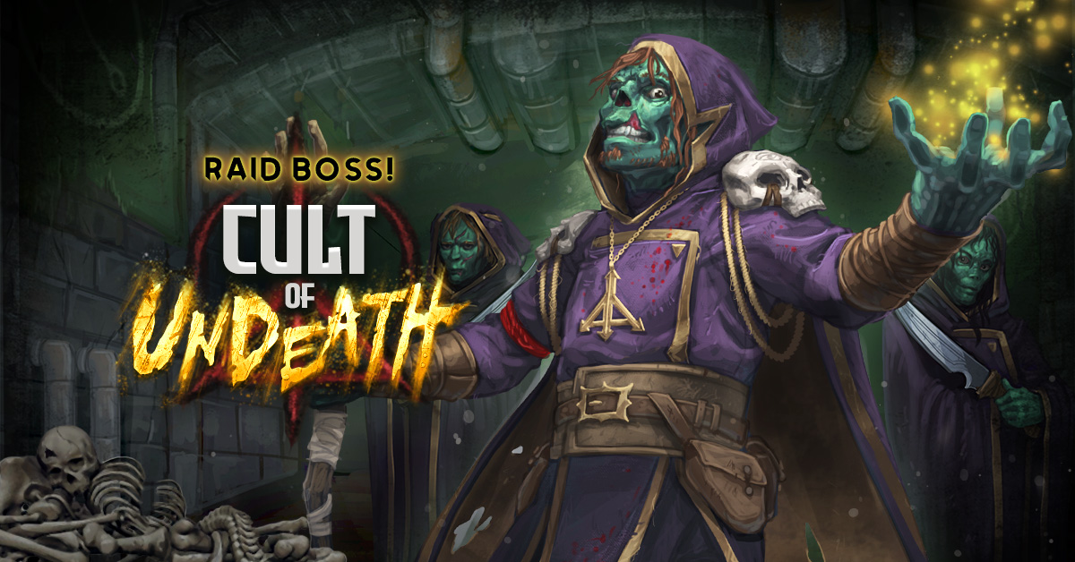 Zombie Slayer Cult of Undeath Raid Boss Banner