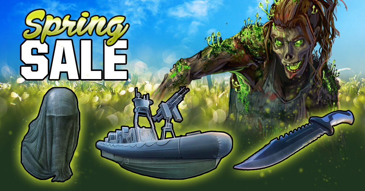zombie slayer spring sale banner