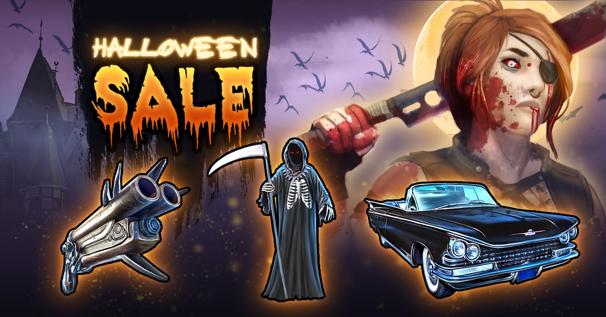 Zombie Slayer Halloween Sale Banner