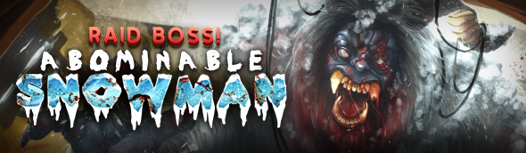 Zombie Slayer Raid Boss Banner Abominable Snowman banner