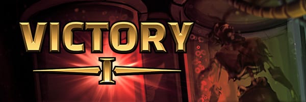Raid Fusion Victory Banner for Zombie Slayer game, featuring medal for first place players.