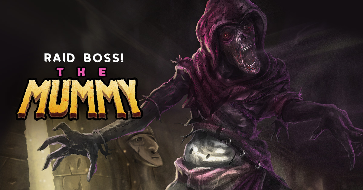 Zombie Slayer The Mummy Raid Boss Banner