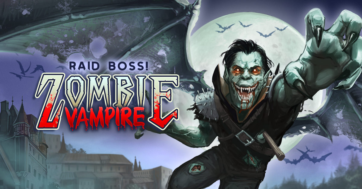 Zombie Slayer Vampire Zombie Raid Boss Banner